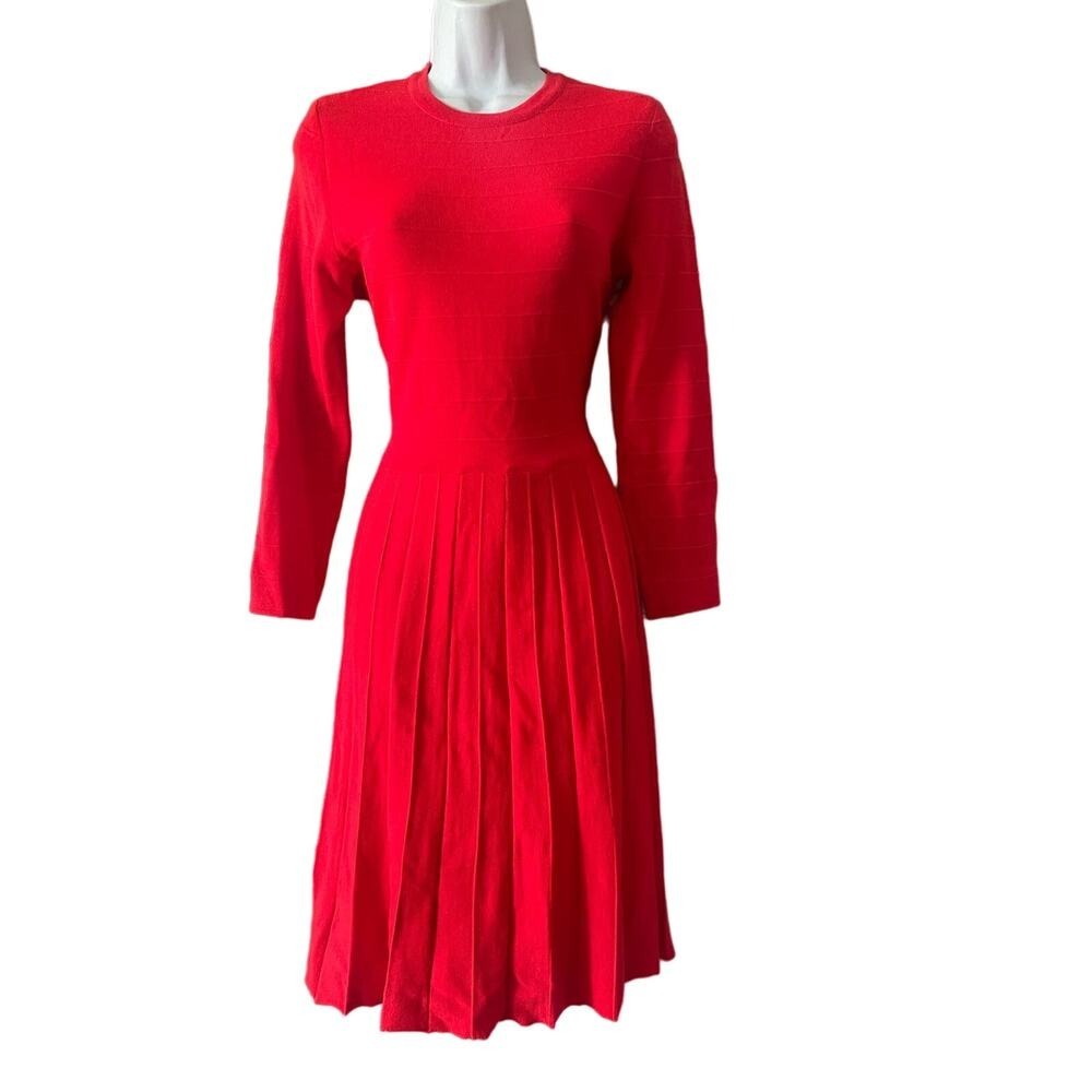 Vintage Aristo Kat Wool Pleated Dress